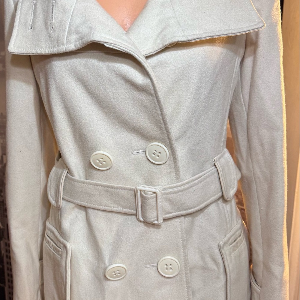 Women's Cream Pea Coat